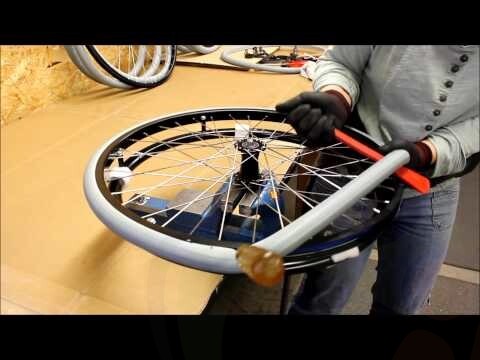 Bandenlichter/montagehulp voor massieve rolstoelbanden en rolstoel luchtbanden