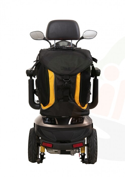 Splash Torba Luxe rolstoel & scootmobieltas - zwart/geel