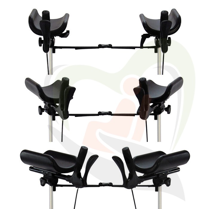 Rollator Mobilex Tiger - Antraciet - Standaard grip wiel