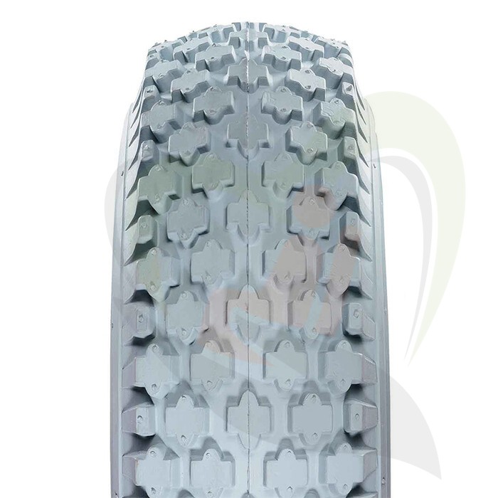 Scootmobiel buitenband 4.10/3.50-6 (320x90) IMPAC grijs - blokprofiel extra grip