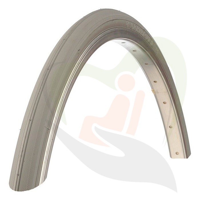 Rolstoel buitenband 20 inch - 20x1 (25-451) grijs - tot 7,5 bar