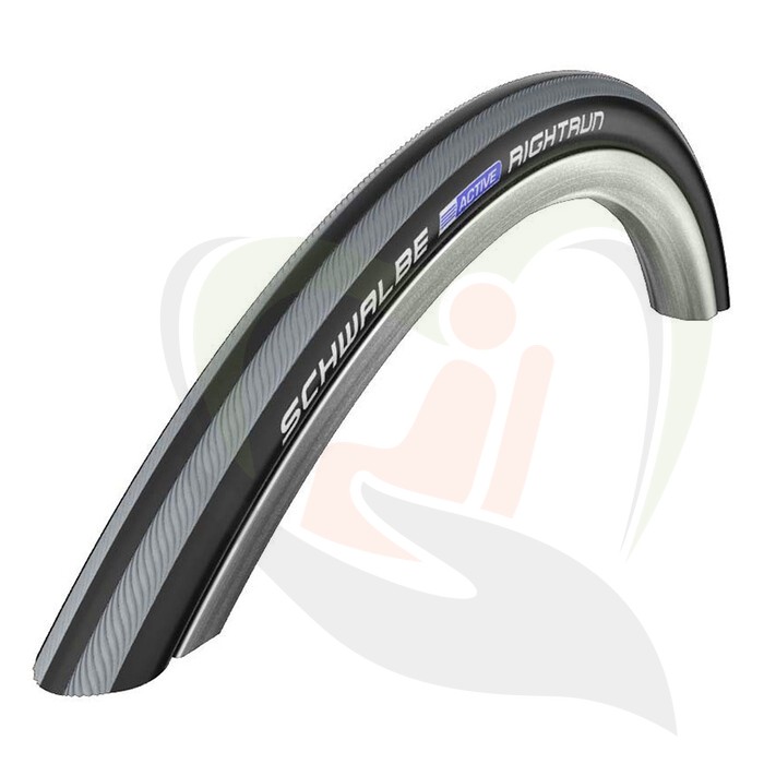 Rolstoel anti-lek buitenband Schwalbe 22 inch - 22x1 (25-501) zwart/grijs - 6-10bar