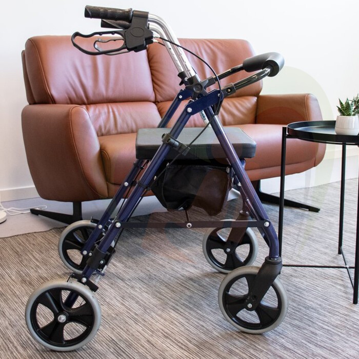 Rollator Mobilex Impala - standaard maat - Blauw