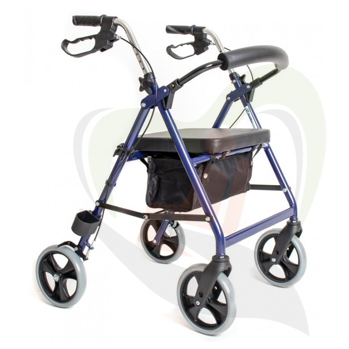 Rollator Mobilex Impala - standaard maat - Blauw