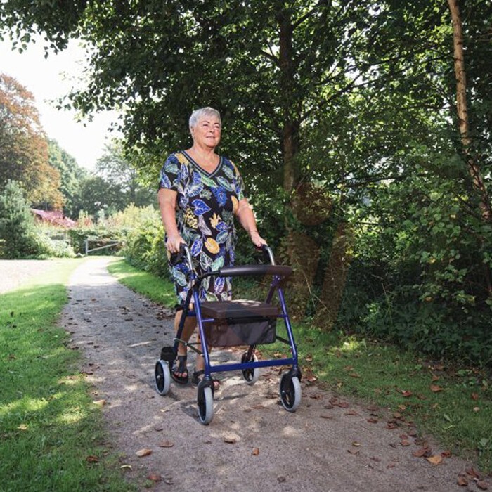 Rollator Mobilex Impala - standaard maat - Blauw