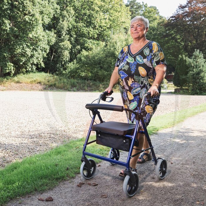 Rollator Mobilex Impala - standaard maat - Blauw