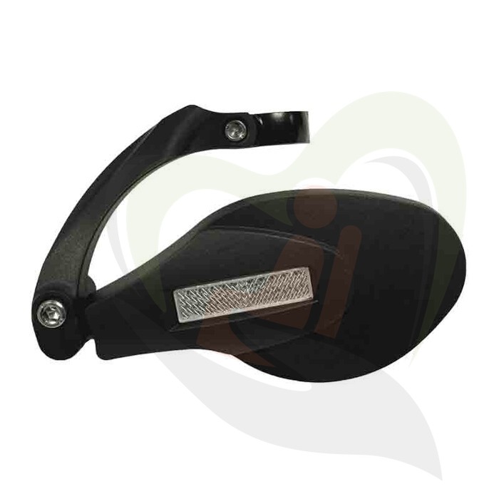 Scootmobiel spiegel - universeel en inklapbaar - met buisklem 21-26 mm (model links)