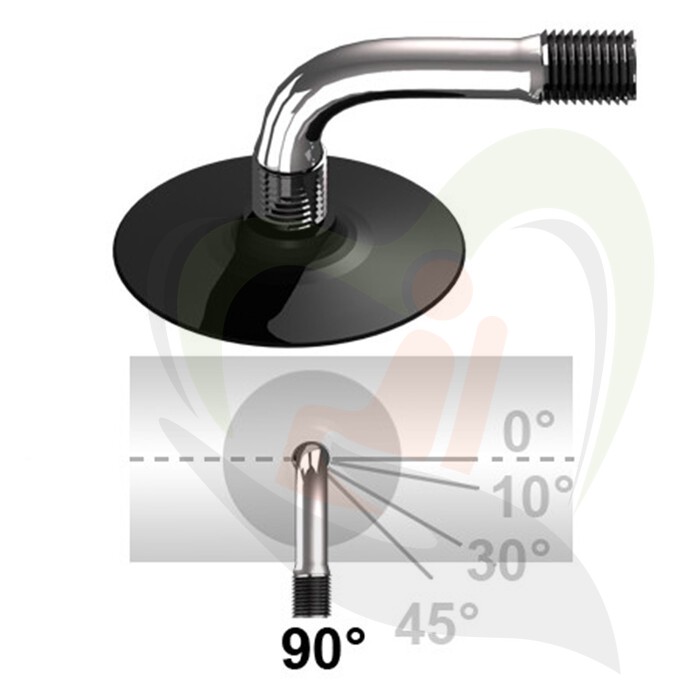 Elektrische rolstoel binnenband 10 inch - 10x2 (54-152) AV 90/90° ventiel