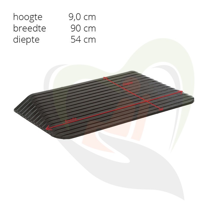 Basic drempelhulp rubber - diverse hoogtes