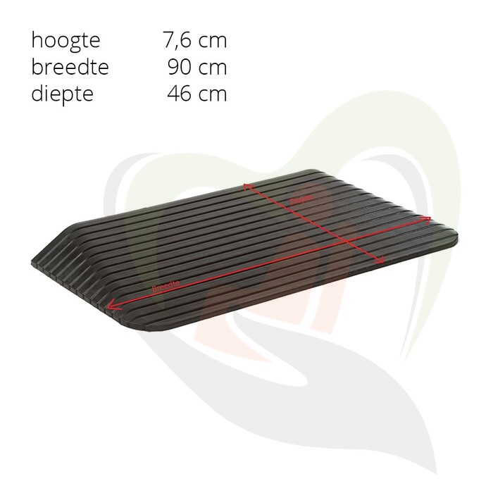 Basic drempelhulp rubber - diverse hoogtes