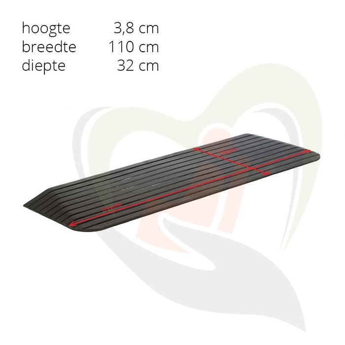 Basic drempelhulp rubber - diverse hoogtes