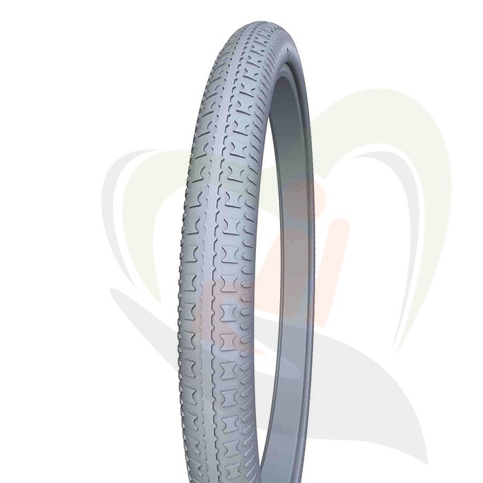 Massieve rolstoelband 24 inch -  24x1 3/8 (37-540) grijs - blokprofiel allrounder