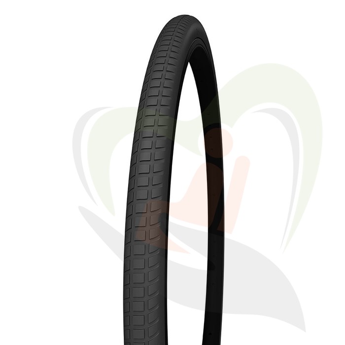 Massieve rolstoelband 24 inch - 24x1 3/8 (37-540) zwart - blokprofiel Grip + Comfort (populair)