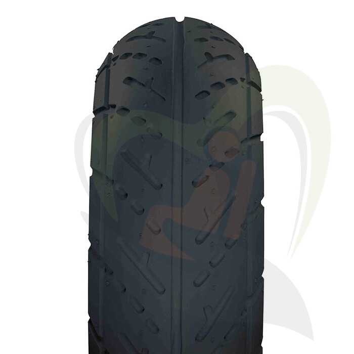 Massieve scootmobiel band 3.00-4 (260x85) zwart tbv tweedelige velg 55 mm  - V-profiel