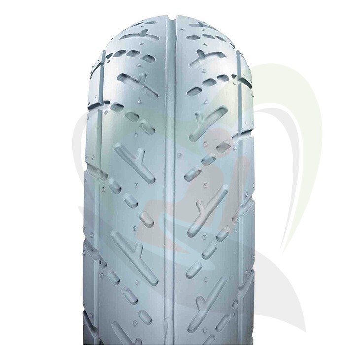 Massieve scootmobiel band 3.00-8 (350x70) grijs tbv tweedelige velg 38 mm - V-profiel