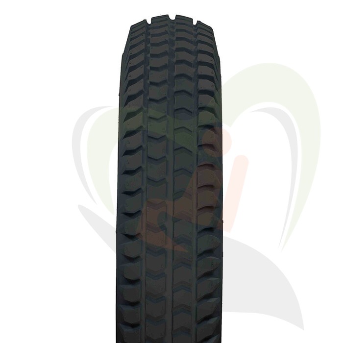 Massieve scootmobiel band 3.00-8 (350x70) zwart tbv tweedelige velg 38 mm -  - blokprofiel