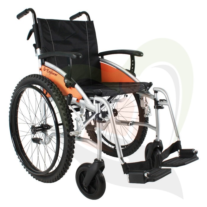 Rolstoel Excel G-Explorer - eropuit met een offroader - zitbreedte 45 cm
