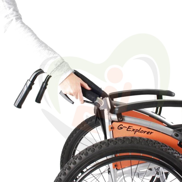 Rolstoel Excel G-Explorer - eropuit met een offroader - zitbreedte 45 cm