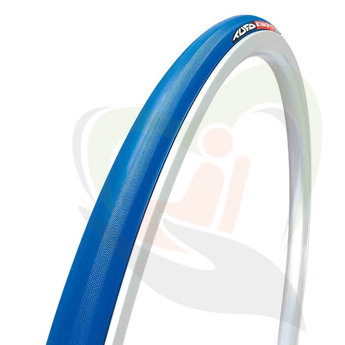 Rolstoel anti-lek tubeless band 28 inch voor zaalsporten 28x1 (21-622) blauw TUFO 12-16 bar