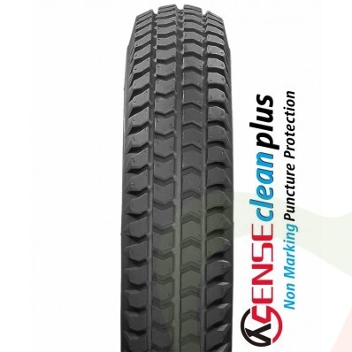 Scootmobiel anti-lek buitenband 3.00-8 (350x70) zwart - blokprofiel Non-marking