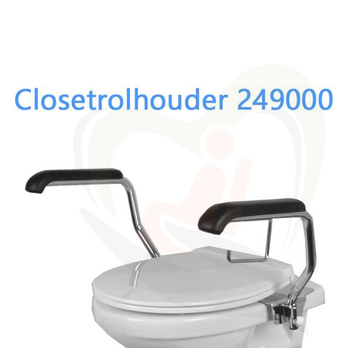 Closetrolhouder toiletbeugelsets en toiletsteunen RVS gepolijst
