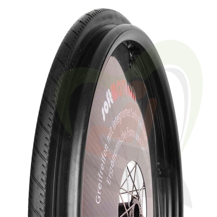 Rolstoel hoepel 24 inch Softmotion uitvoering - geschikt voor montage op standaard 24 inch alu velgen
