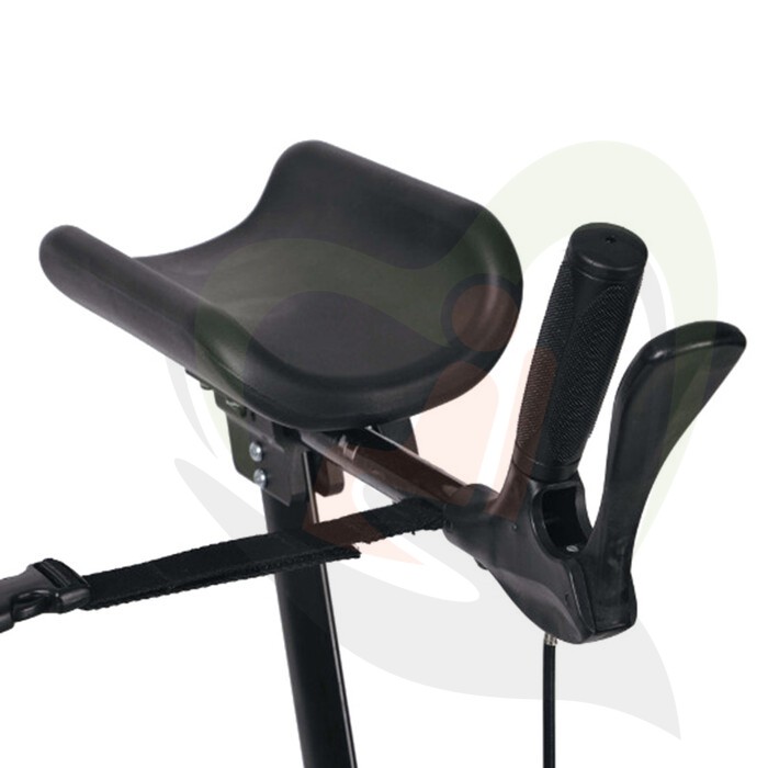 Rollator Mobilex Tiger - Antraciet - Standaard grip wiel