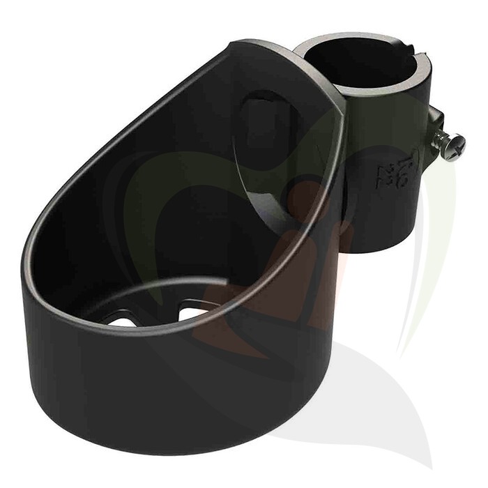 Rolstoel stokhouder 1 stok - diverse buis diameters - schroefclip achterzijde