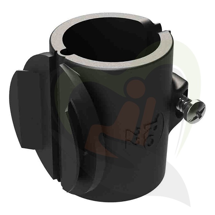 Rolstoel stokhouder 1 stok - diverse buis diameters - schroefclip achterzijde