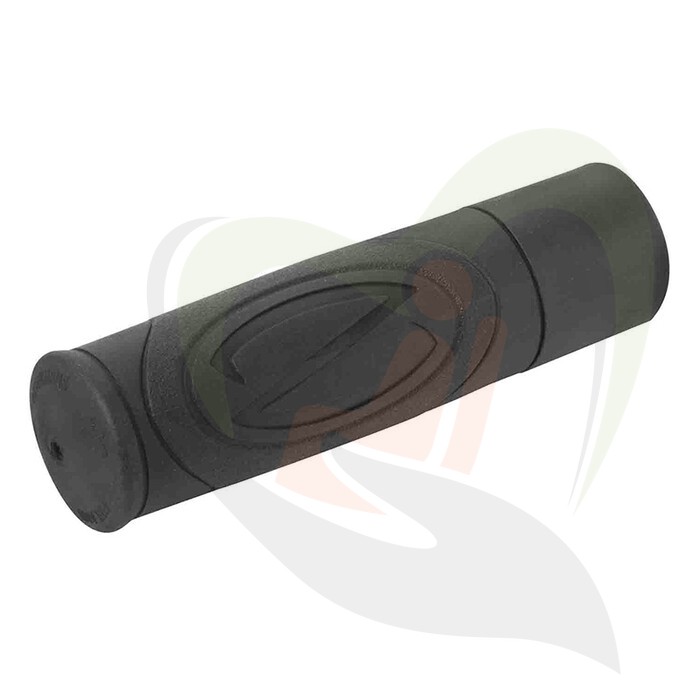 Set handvatten (2st) ergonomische softgrip rond - tbv buisdiameter 22mm - zwart