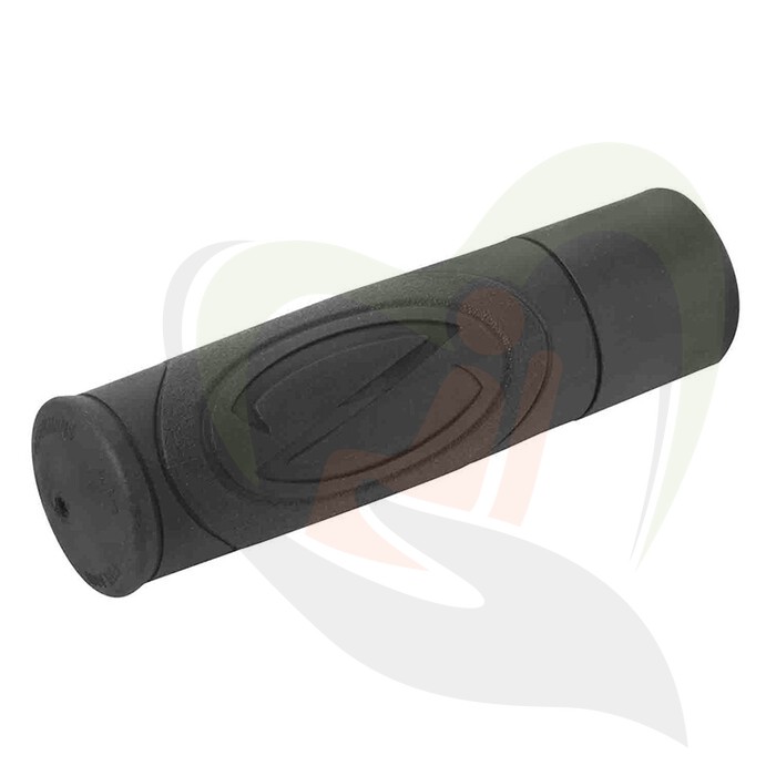 Set handvatten (2st) ergonomische softgrip rond - tbv buisdiameter 25mm - zwart