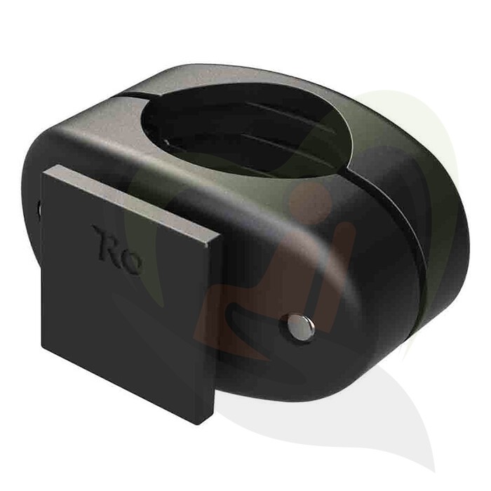 Rolstoel stokhouder 2 stokken - tbv buisdiameter 22-25 mm - schroefclip onderzijde of achterzijde