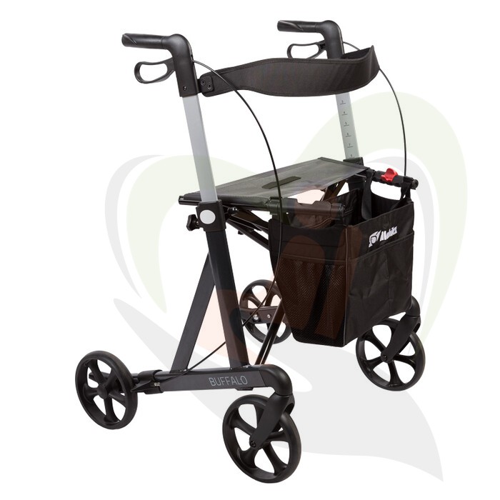 Rollator Mobilex Buffalo HD - Lichtgewicht aluminium frame, belastbaar tot 200 kg
