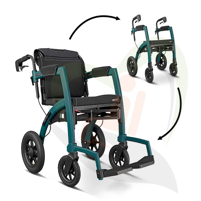 Rollz Motion Performance met luchtbanden - rolstoel en rollator in 1