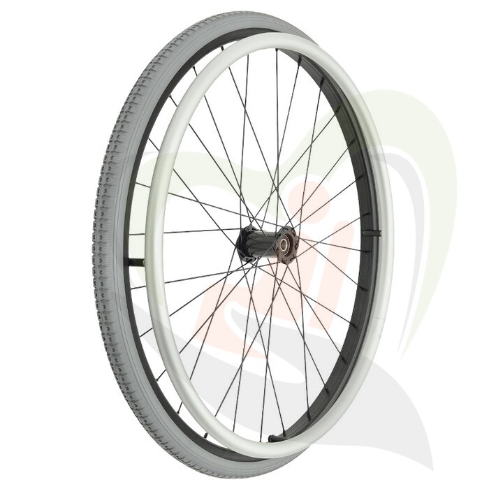 Rolstoelwiel compleet - 24x1 3/8 standaard - per stuk