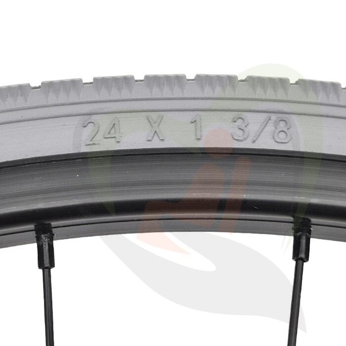 Rolstoelwiel compleet - 24x1 3/8 standaard - per stuk