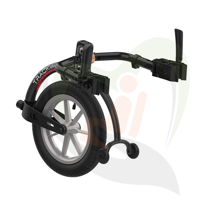 Trackwheel Double Arm voorzetwiel voor actieve rolstoel - lichtgewicht CARBON uitvoering