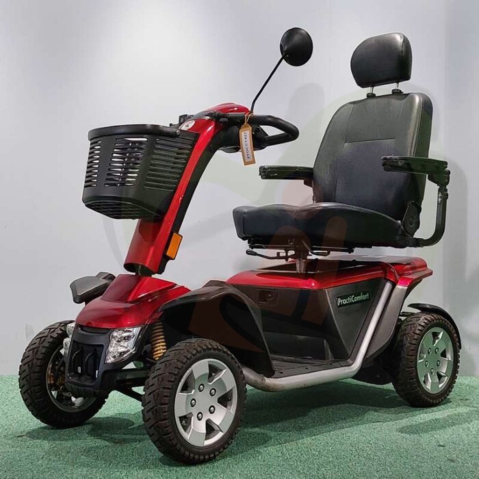 Tweedehands scootmobiel - Practicomfort Hurricane 4-wiel - rood