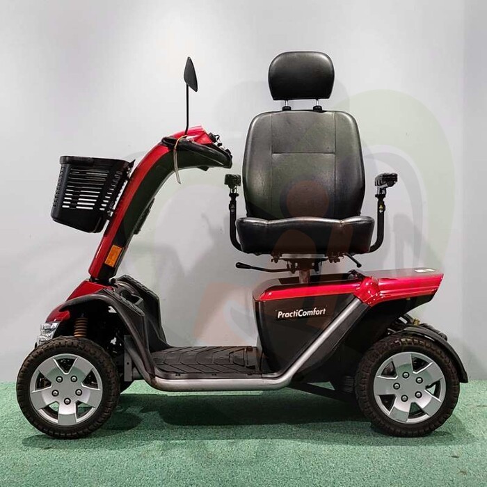 Tweedehands scootmobiel - Practicomfort Hurricane 4-wiel - rood