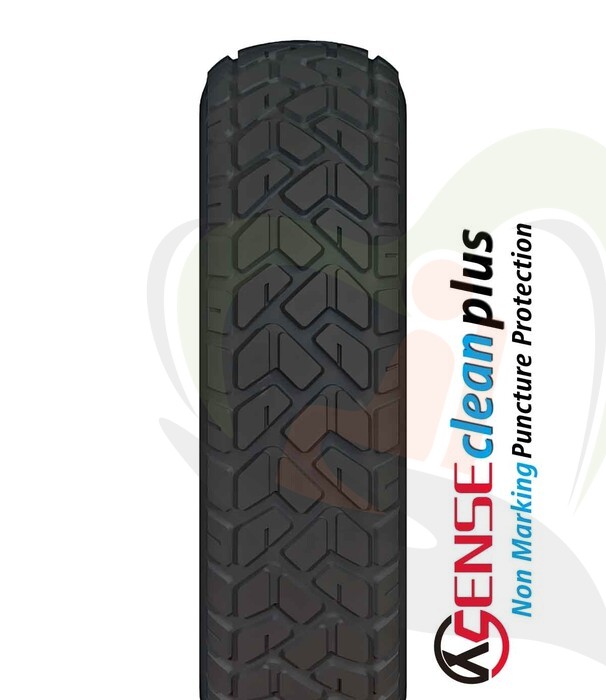 Scootmobiel buitenband 2.50/3.30-8 (330x90) zwart - non marking (o.a. Pride Luna)