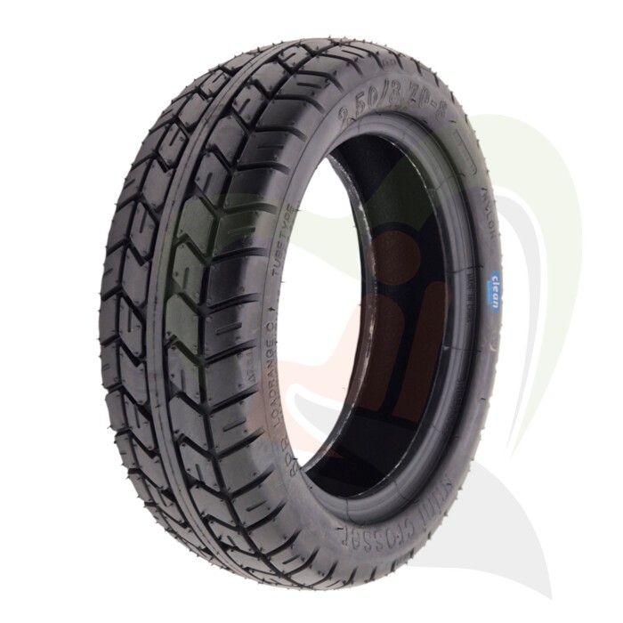 Scootmobiel buitenband 2.50/3.70-8 (330x90) zwart - highway profiel