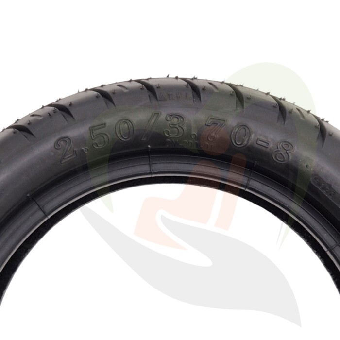 Scootmobiel buitenband 2.50/3.70-8 (330x90) zwart - highway profiel