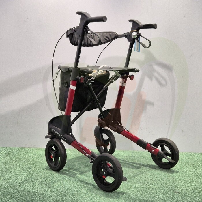 Tweedehands rollator - Topro Troja 2G - IBS - geruite tas