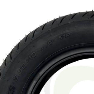 Scootmobiel buitenband 3.50-10 (380X100) zwart MITAS