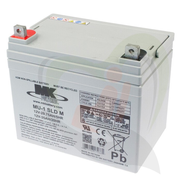 Scootmobiel accu MK AGM 12V-35Ah