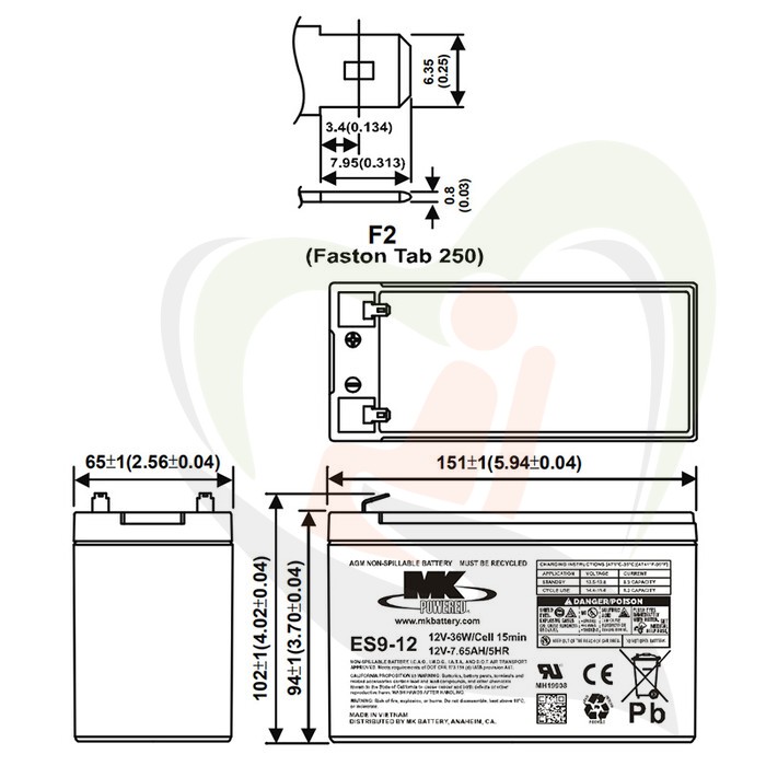 Accu MK AGM 12V-9Ah