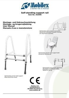 Mobilex Toiletframe in hoogte verstelbaar