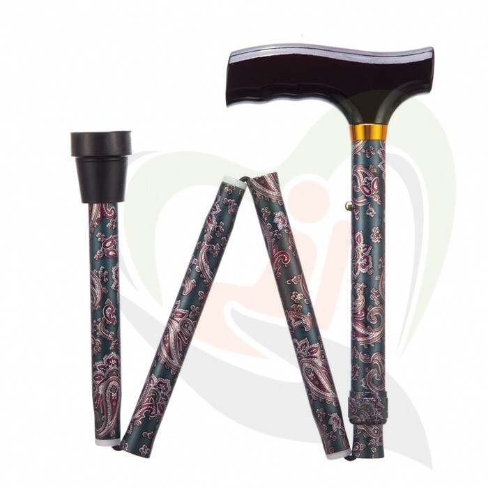Wandelstok opvouwbaar Paisley - 2 maten