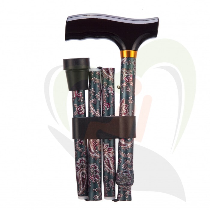 Wandelstok opvouwbaar Paisley - 2 maten
