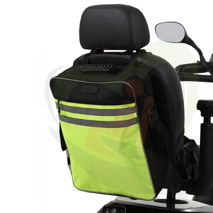 Scootmobieltas achterzijde stoel - met reflectie